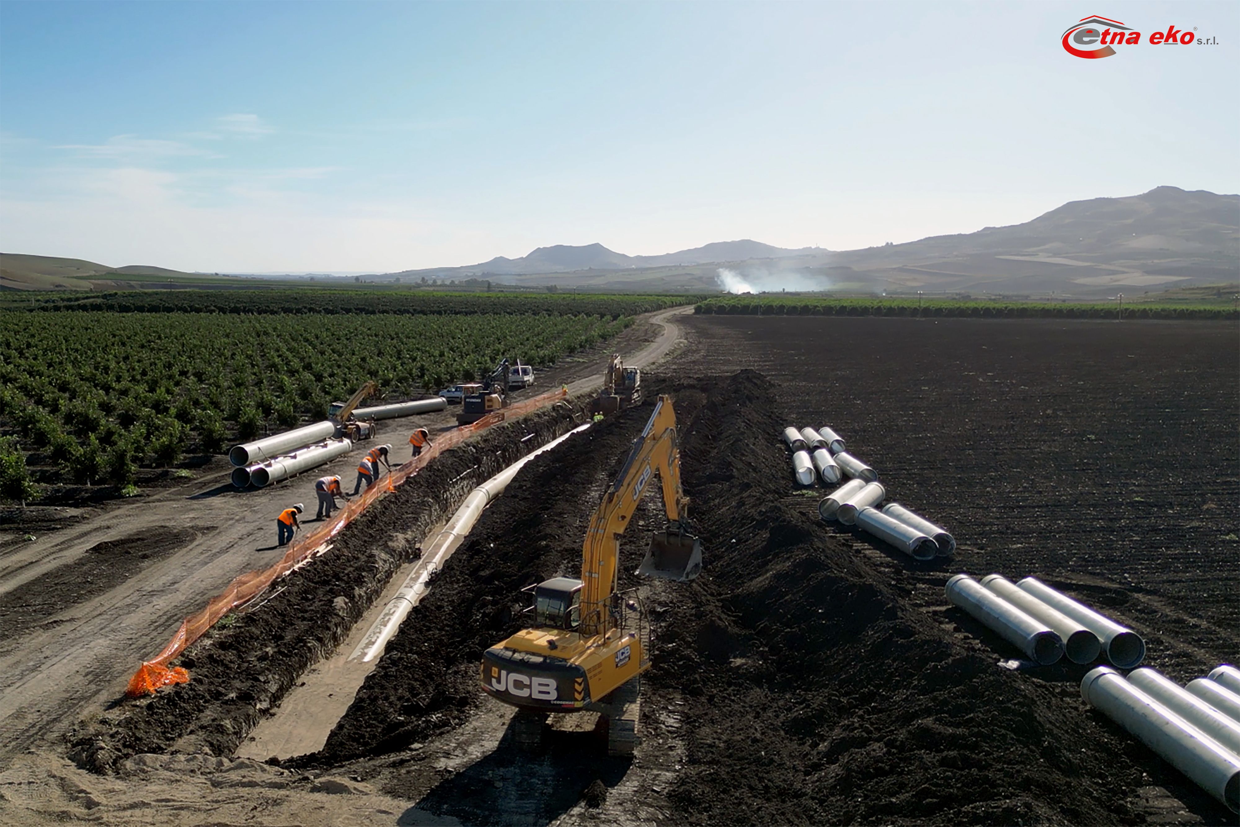 Caltagirone - new irrigation network Consorzio Bonifica 7